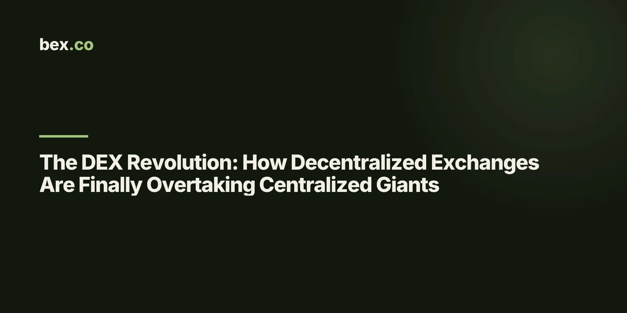 The DEX Revolution: How Decentralized Exchanges Are Finally Overtaking Centralized Giants