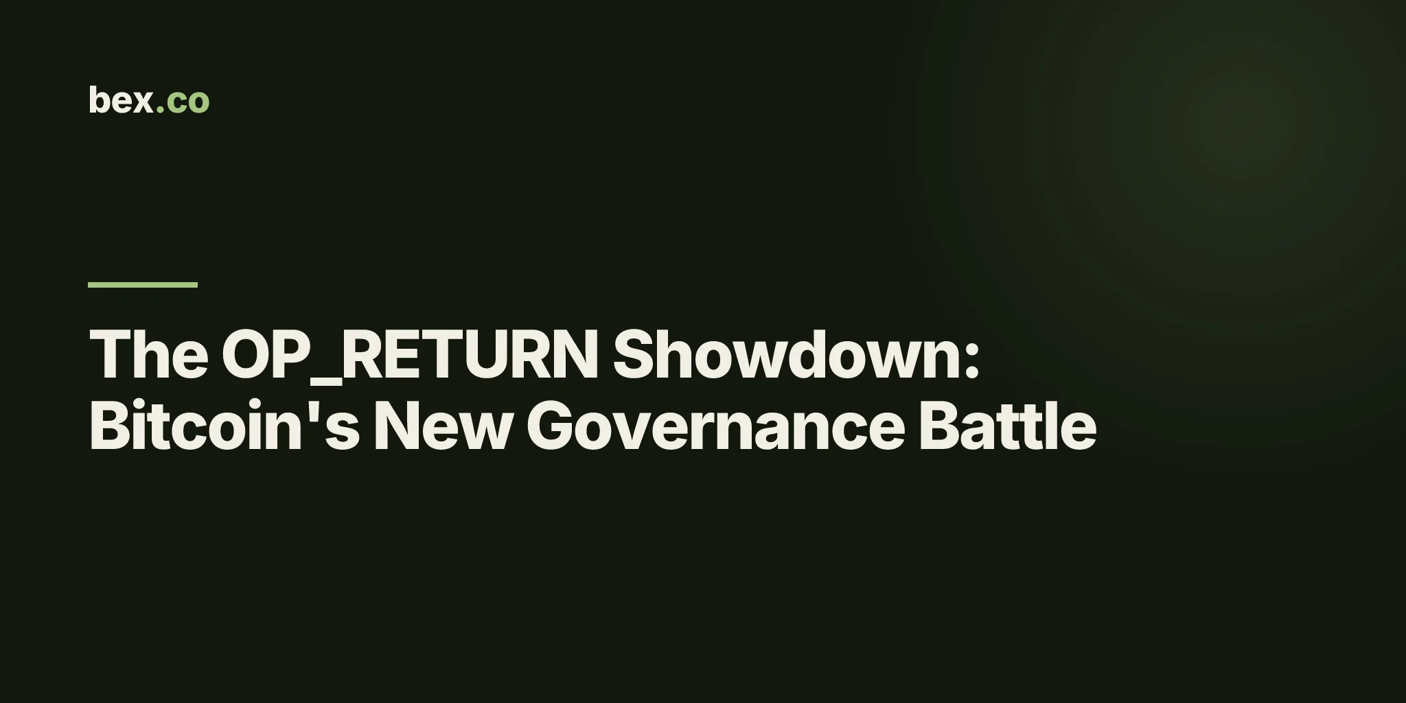 The OP_RETURN Showdown: Bitcoin's New Governance Battle
