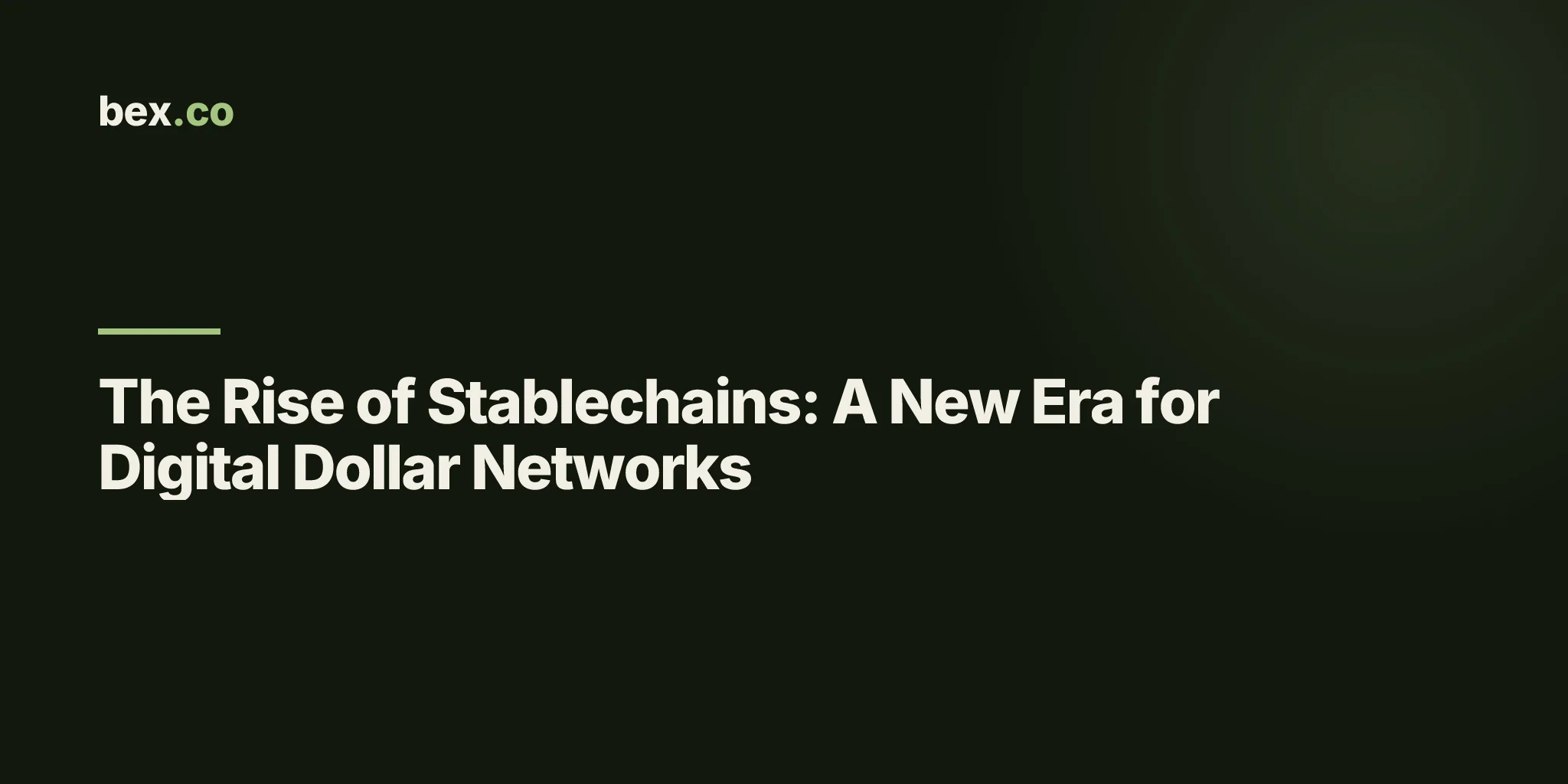 The Rise of Stablechains: A New Era for Digital Dollar Networks