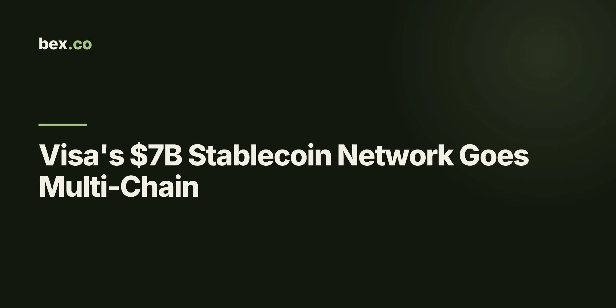 Visa's $7B Stablecoin Network Goes Multi-Chain