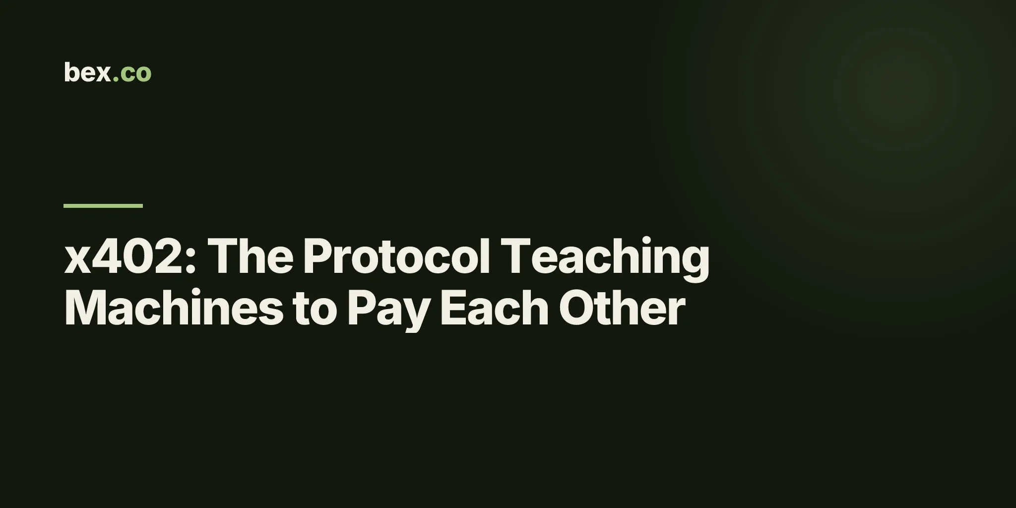 x402: The Protocol Teaching Machines to Pay Each Other